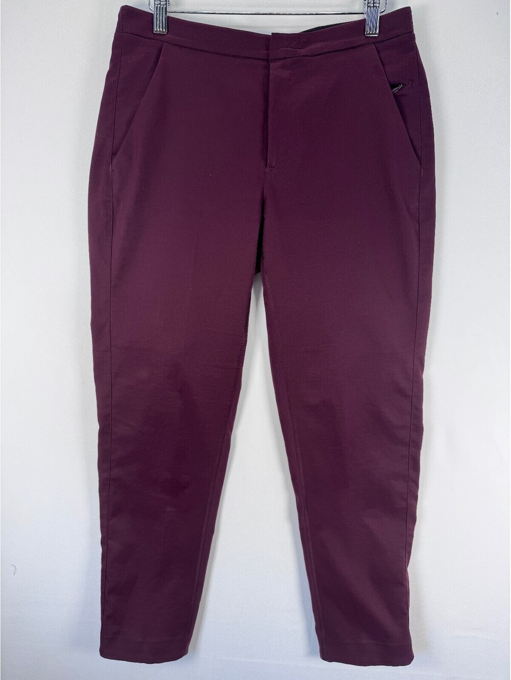 Lululemon Departure Pants Women’s 6 Burgundy Wine Stretch Travel Trouser
